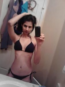 Sexy girl black bikini