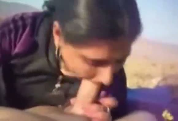 Bhabhi gives her husband a nice blowjob and swallows his cum